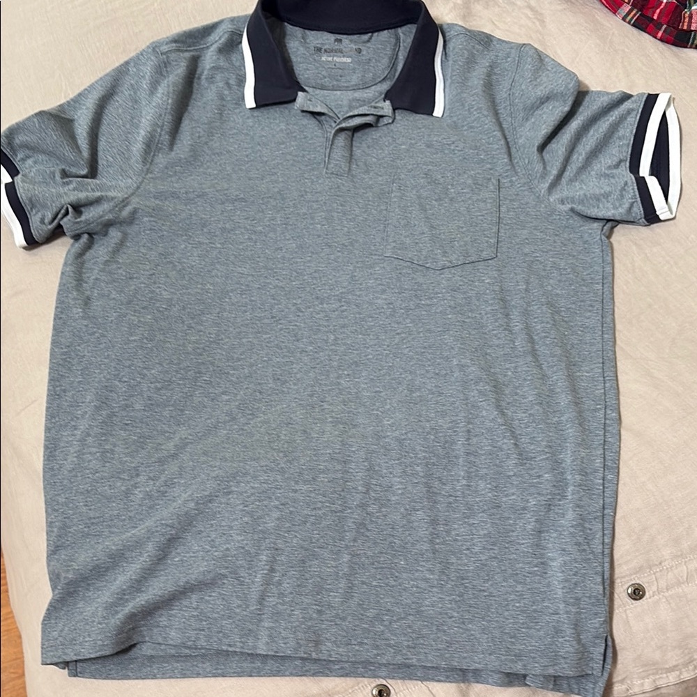 Like New The Normal Brand Blue Polo Shirt